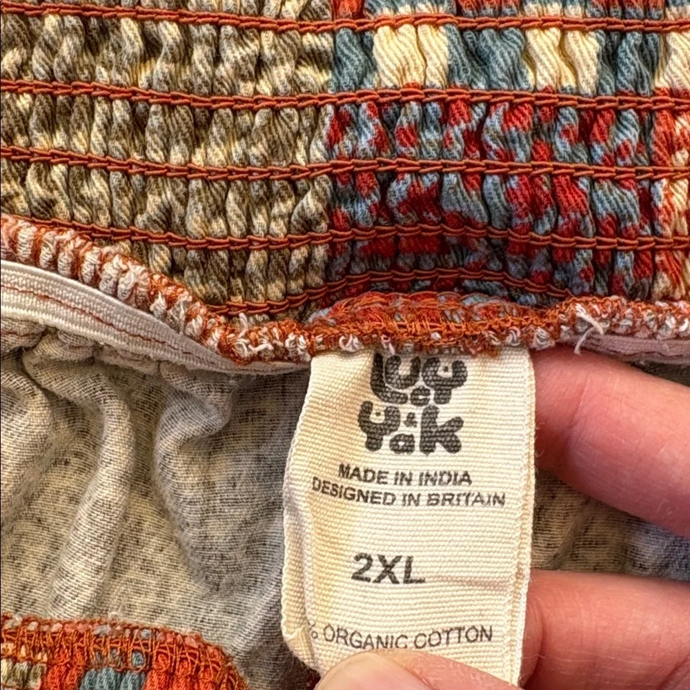 Lucy & Yak Patchwork Pull-On Shorts Size 2X - Picture 4 of 7